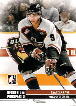 2009-10 In The Game Heroes and Prospects #72 Evander Kane Front