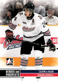 2009-10 In The Game Heroes and Prospects #76 Calvin de Haan Front