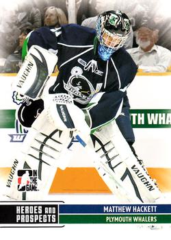 2009-10 In The Game Heroes and Prospects #80 Matt Hackett Front