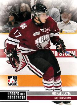 2009-10 In The Game Heroes and Prospects #84 Michael Latta Front