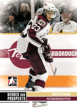 2009-10 In The Game Heroes and Prospects #87 Ryan Spooner Front