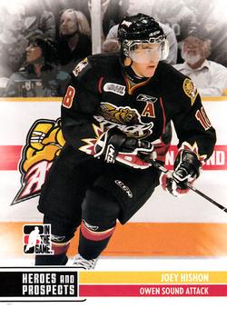 2009-10 In The Game Heroes and Prospects #94 Joey Hishon Front