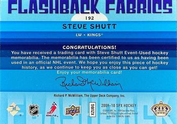 2009-10 SPx #192 Steve Shutt Back