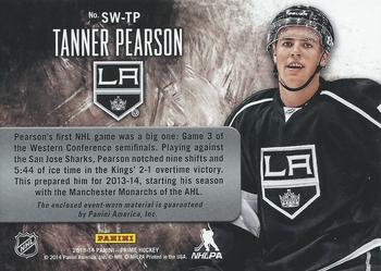 2013-14 Panini Prime - Showcase Swatches #SW-TP Tanner Pearson Back