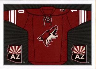 2014-15 Panini Stickers #242 Arizona Coyotes Home Jersey Front