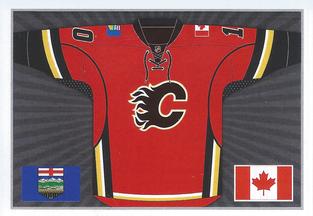 2014-15 Panini Stickers #256 Calgary Flames Home Jersey Front