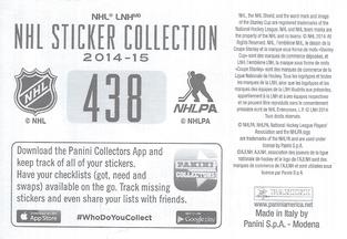 2014-15 Panini Stickers #438 Winter Classic Faceoff Back