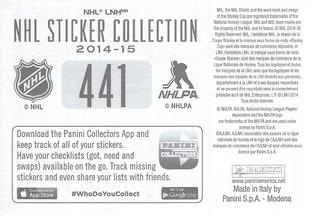 2014-15 Panini Stickers #441 Heritage Classic Ottawa Senators Back