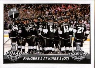 2014-15 Panini Stickers #469 Stanley Cup Finals/ Rangers 2; Kings 3 Front