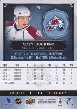 2013-14 Upper Deck The Cup #19 Matt Duchene Back