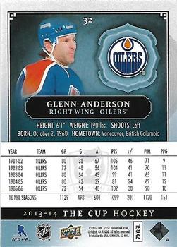 2013-14 Upper Deck The Cup #32 Glenn Anderson Back