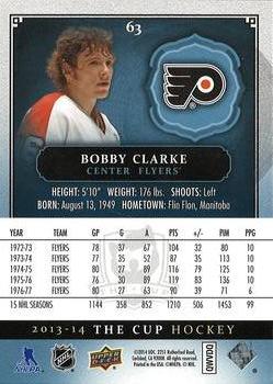 2013-14 Upper Deck The Cup #63 Bobby Clarke Back