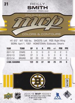2014-15 Upper Deck MVP - Colors and Contours #31 Reilly Smith Back