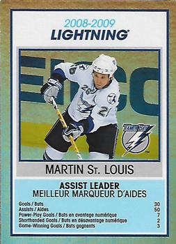 2009-10 O-Pee-Chee - Team Checklists #TC27 Martin St. Louis Front
