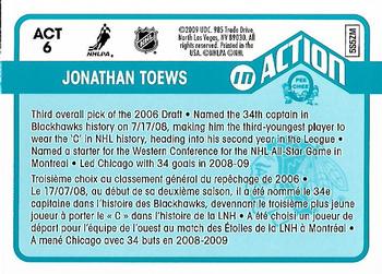 2009-10 O-Pee-Chee - In Action #ACT6 Jonathan Toews Back