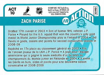 2009-10 O-Pee-Chee - In Action #ACT10 Zach Parise Back