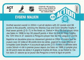 2009-10 O-Pee-Chee - In Action #ACT2 Evgeni Malkin Back