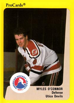 1989-90 ProCards AHL #206 Myles O'Connor Front