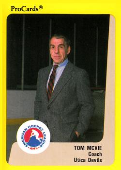 1989-90 ProCards AHL #214 Tom McVie Front