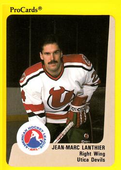 1989-90 ProCards AHL #220 Jean-Marc Lanthier Front