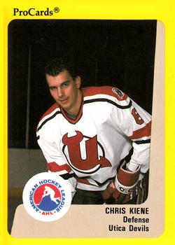 1989-90 ProCards AHL #221 Chris Kiene Front