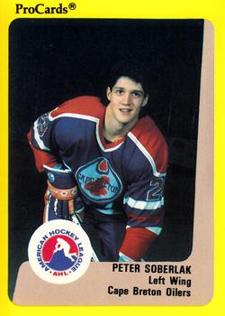 1989-90 ProCards AHL #134 Peter Soberlak Front