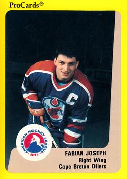 1989-90 ProCards AHL #137 Fabian Joseph Front