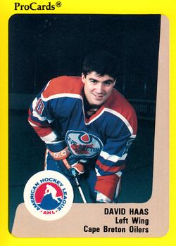 1989-90 ProCards AHL #141 David Haas Front