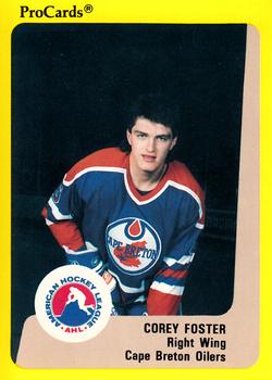 1989-90 ProCards AHL #146 Corey Foster Front