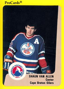 1989-90 ProCards AHL #151 Shaun Van Allen Front