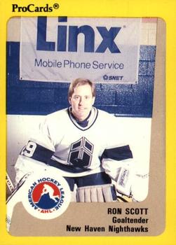 1989-90 ProCards AHL #5 Ron Scott Front