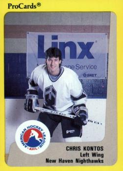 1989-90 ProCards AHL #14 Chris Kontos Front