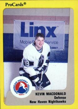 1989-90 ProCards AHL #24 Kevin MacDonald Front