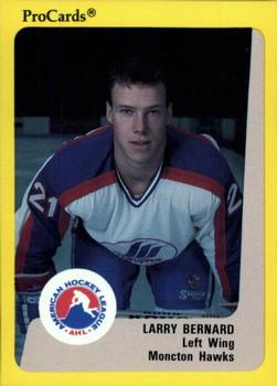 1989-90 ProCards AHL #32 Larry Bernard Front