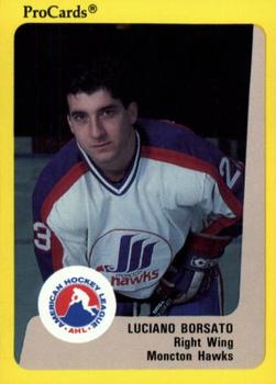 1989-90 ProCards AHL #35 Luciano Borsato Front