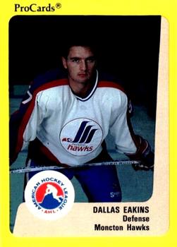 1989-90 ProCards AHL #41 Dallas Eakins Front