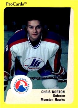 1989-90 ProCards AHL #43 Chris Norton Front