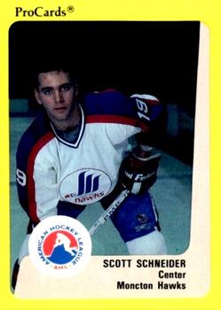 1989-90 ProCards AHL #52 Scott Schneider Front