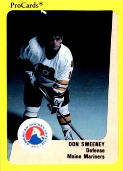 1989-90 ProCards AHL #58 Don Sweeney Front