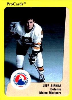 1989-90 ProCards AHL #59 Jeff Sirkka Front