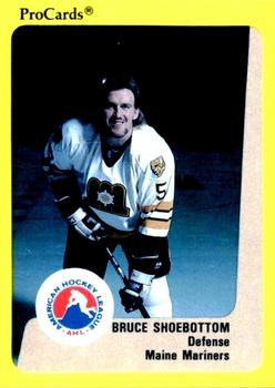 1989-90 ProCards AHL #63 Bruce Shoebottom Front