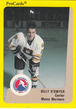 1989-90 ProCards AHL #71 Billy O'Dwyer Front
