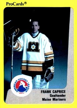 1989-90 ProCards AHL #72 Frank Caprice Front