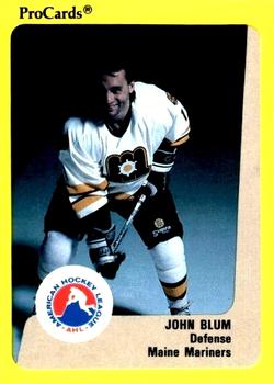1989-90 ProCards AHL #73 John Blum Front