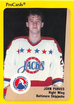 1989-90 ProCards AHL #78 John Purves Front