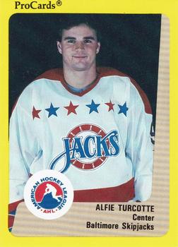1989-90 ProCards AHL #81 Alfie Turcotte Front