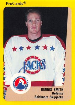 1989-90 ProCards AHL #96 Dennis Smith Front