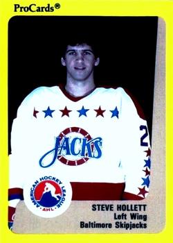 1989-90 ProCards AHL #97 Steve Hollett Front