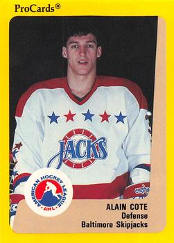 1989-90 ProCards AHL #102 Alain Cote Front