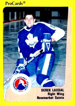 1989-90 ProCards AHL #108 Derek Laxdal Front